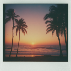 Polaroid - See with palm trees